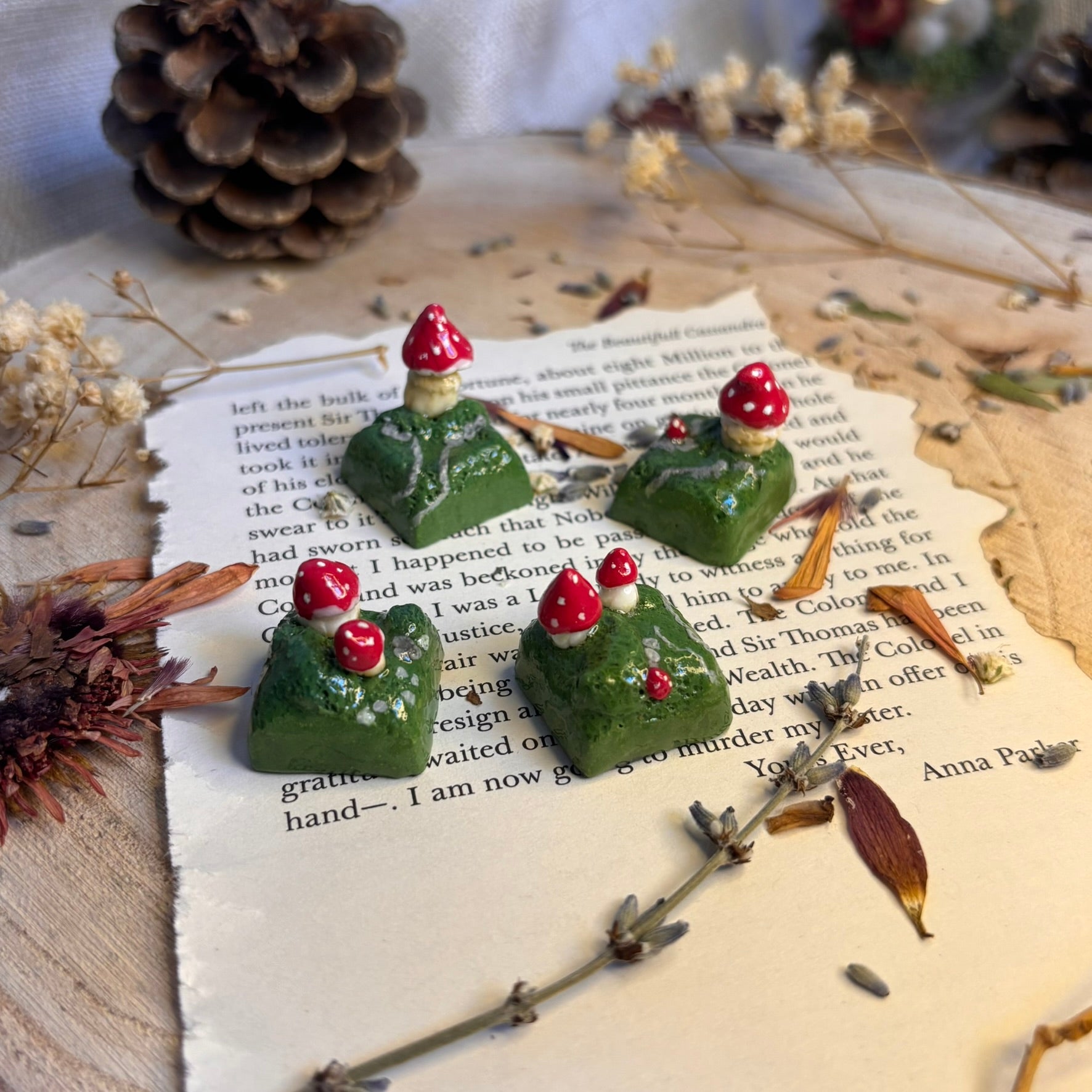 Taste Ciupercute handmade din lut polimeric potrivite pentru tasta ESC, cadou