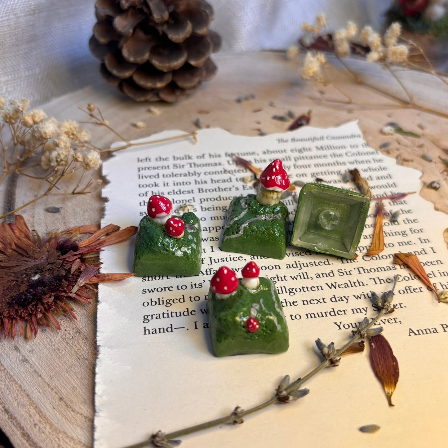 Taste Ciupercute handmade din lut polimeric potrivite pentru tasta ESC, cadou
