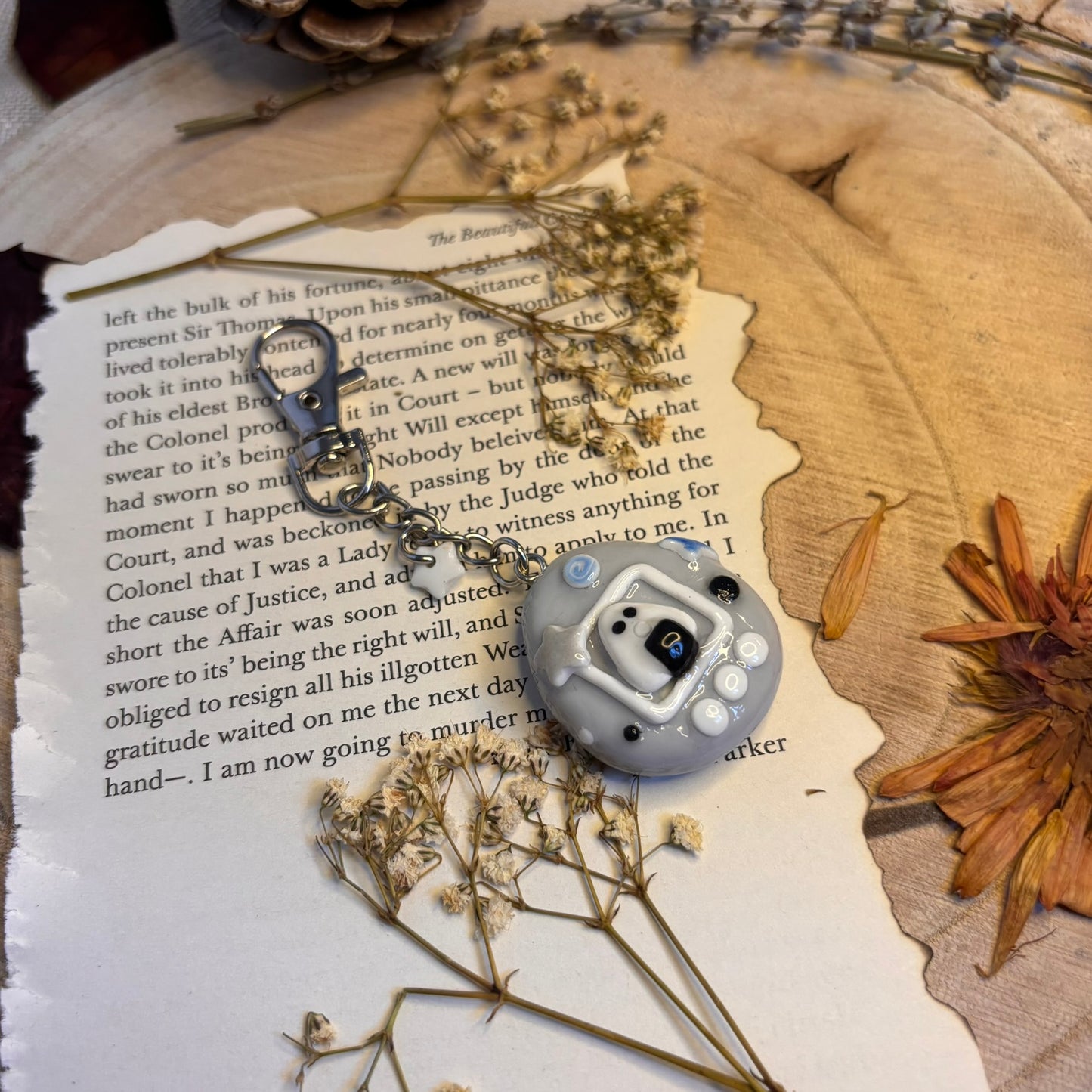 breloc tamagotchi lut polimeric in stil japonez handmade romania